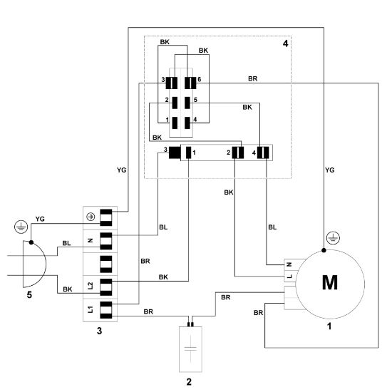 Imagen de C - Esquema de conexiones GE 25 L