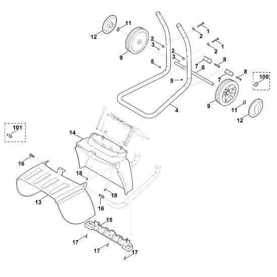 Imagen de C - Pie de rueda GE 250.1 S