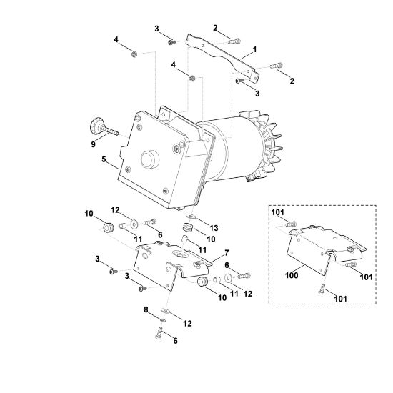 Imagen de D - Suspensián equipo de corte compl. GE 35 L