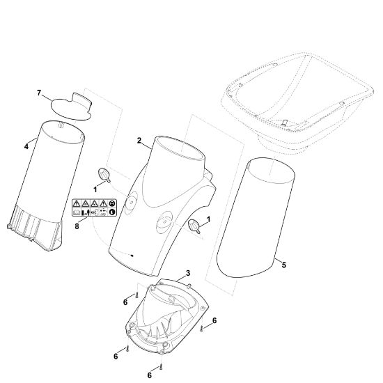 Imagen de B - Parte inferior de la tolva GE 355.1