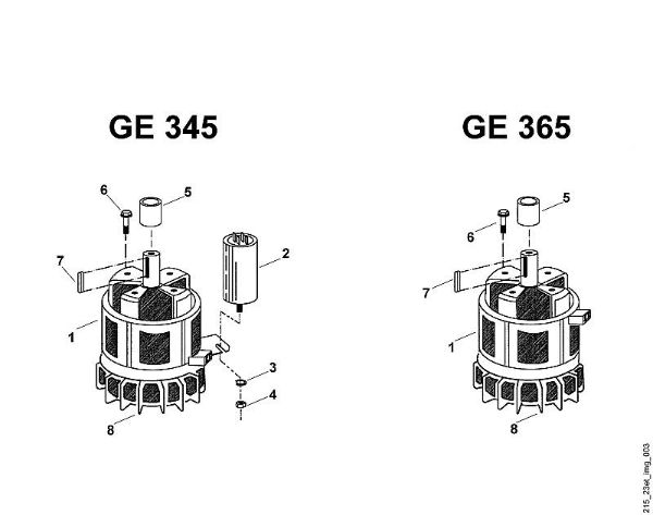 GE GE 365 C - Motor eléctrico de la marca Viking