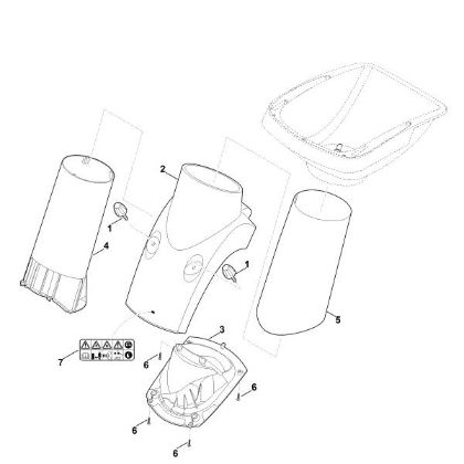 Imagen de B - Parte inferior de la tolva GE 375