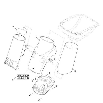 Imagen de B - Parte inferior de la tolva GE 375.1