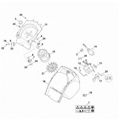 Imagen de C - Carcasa, Motor eláctrico GE 375.1