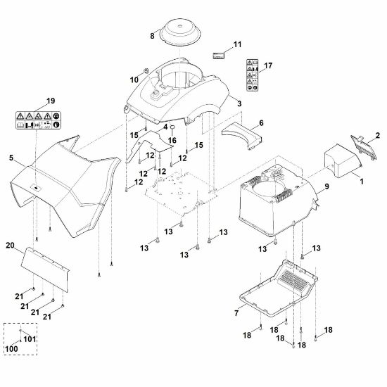 Imagen de B - Carcasa GE 450.1