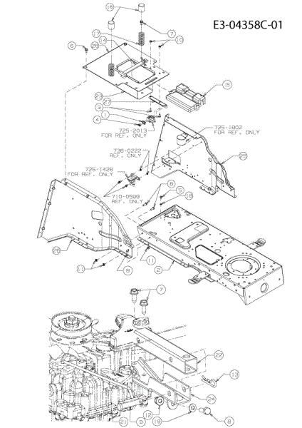 Frame KROSSER 92/16 H Cat. 2010 Garden tractor