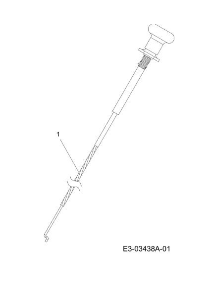 Starter cable KROSSER 92/16 H Cat. 2010 Garden tractor