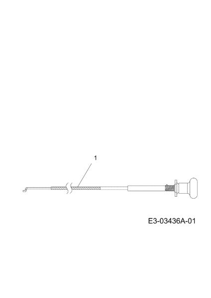 Starter cable KROSSER 105/17,5 H Cat. 2010 Garden tractor