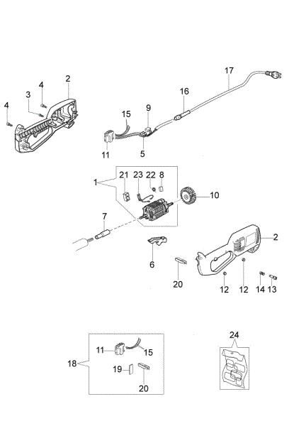 Electric motor TR 60 E Electric trimmer