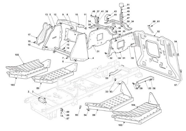 Frame OM 91C/11,5M Cat.2010 Garden tractor