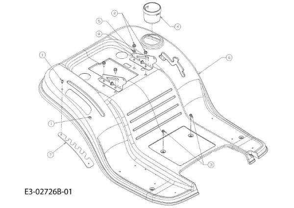 Rear body TORNADO 108/18,5 H Cat.2010 Garden tractor