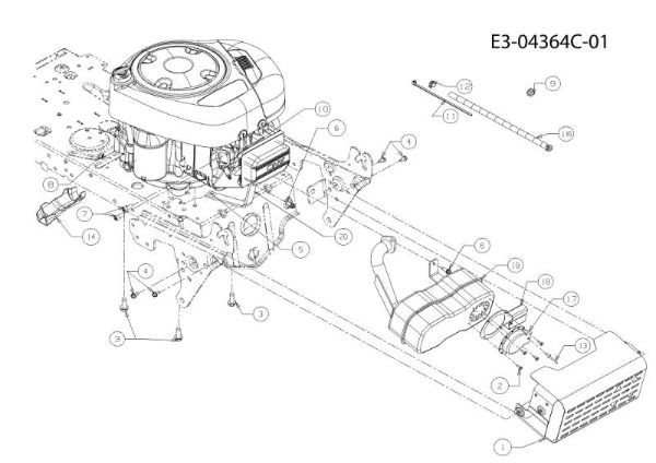 Engine KROSSER 92/13,5 T Cat.2010 Garden tractor