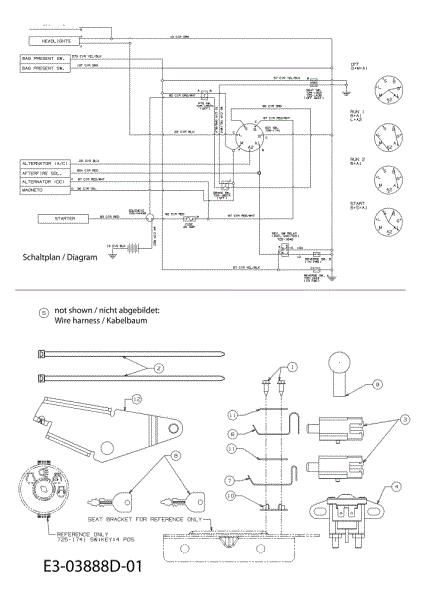 Electric diagram (1/2) KROSSER 92/15,5 AM Cat.2010 Garden tractor