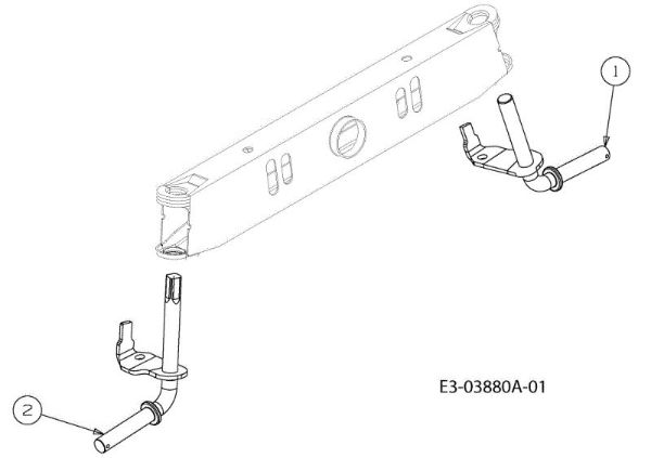 Front axle (2/2) KROSSER 92/15,5 T Cat.2010 Garden tractor