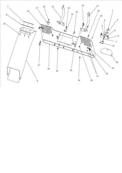 Chute and collector assy OM 106J/16H Cat.2010 Garden tractor