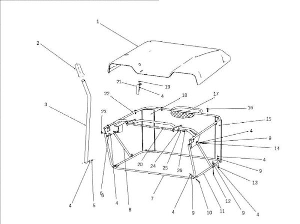 Grass collector OM 105J/22H Cat.2010 Garden tractor (only for the German market)