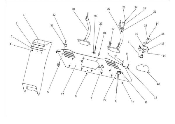 Chute and collector assy OM 106J/24H Cat.2010 Garden tractor