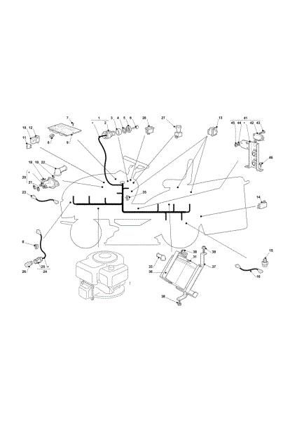 Electrical parts OM 101C/16K H Cat.2011 Garden tractor