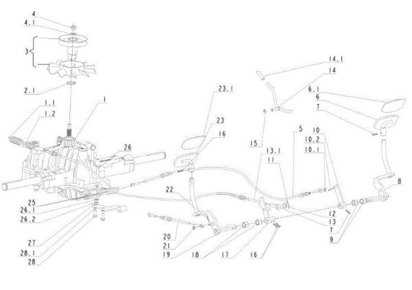 Transmission (1/2) APACHE 92 EVO Cat.2011 Garden tractor