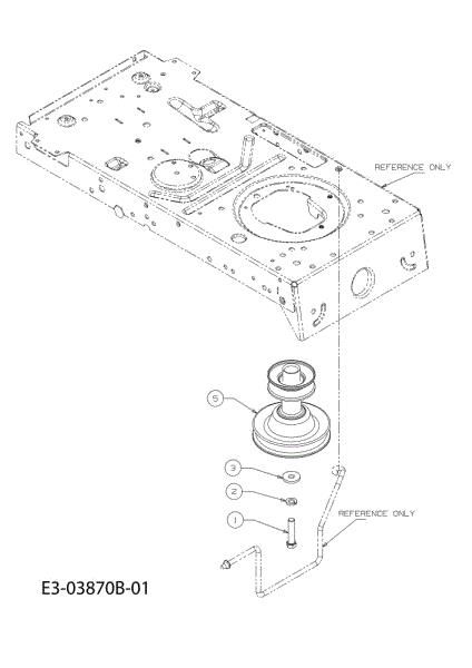 Lever and engine pulley KROSSER 80/12,5 T Cat.2011 Garden tractor