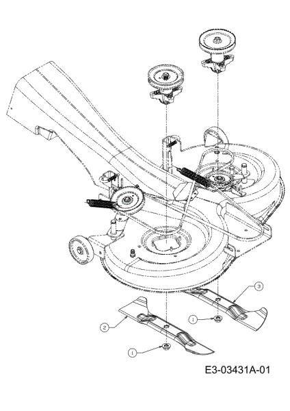 Blades assy KROSSER 105/17,5 H Cat. 2011 (13XXXXXX636) Garden tractor