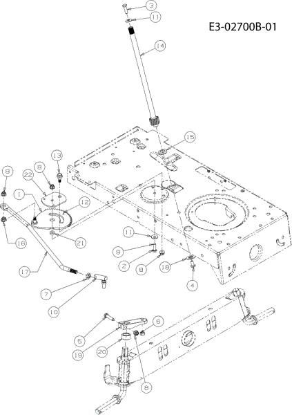 Steering assembly TORNADO 95/11,5 T Cat.2011 Garden tractor