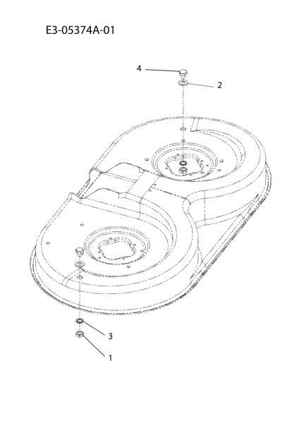 Mowing deck (2) KROSSER 92/15,5 H Cat.2011 Garden tractor