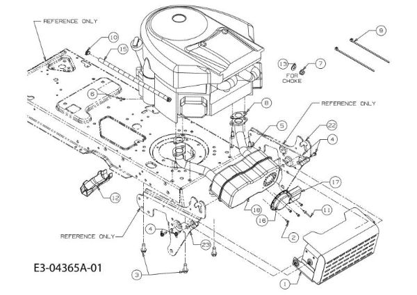 Engine TORNADO 108/20 H Cat.2011 Garden tractor
