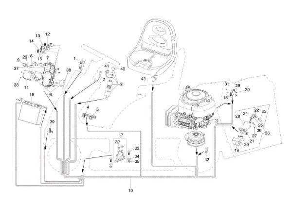 Electrical parts MISTRAL 72/13 H (4in1) e EURO 5 Garden tractor
