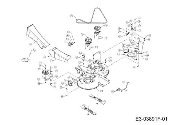 Cutting plate (1) KROSSER 92/13 T Cat.2012 Garden tractor