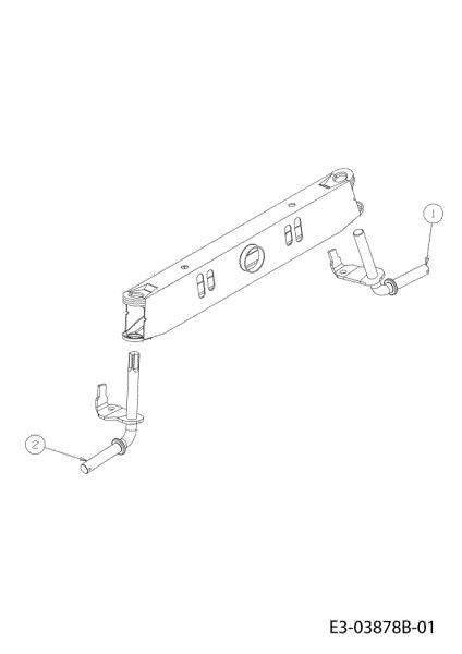 Front axle (2/2) TORNADO 108/15,5 T Cat.2012 Garden tractor