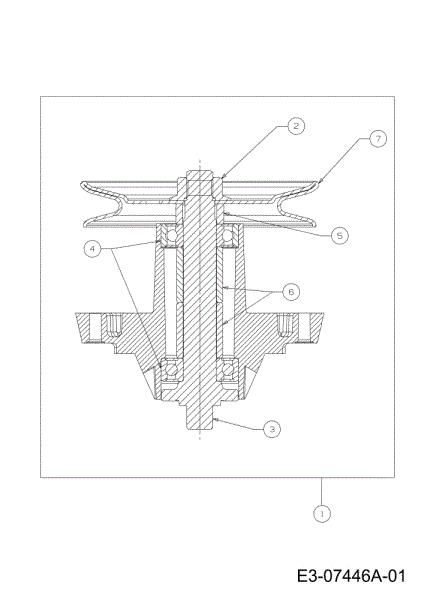 Blades support TORNADO 97/13 T Cat.2012 Garden tractor