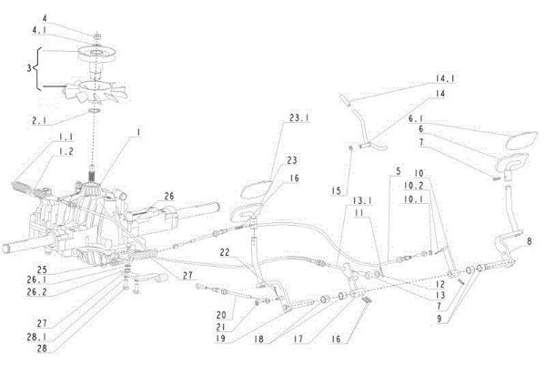 Transmission (1/2) APACHE 92 EVO Cat.2012 Garden tractor