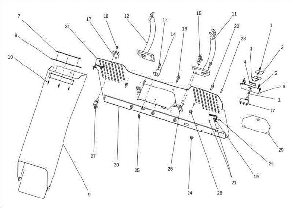 Chute and collector assy OM 106J/18H Cat.2012 Garden tractor