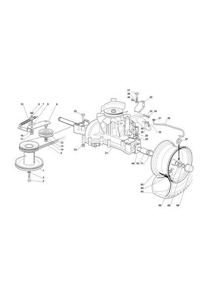 Transmission OM 72C/13H Cat.2012 Garden tractor