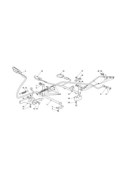 Brake and gearbox controls OM 91PLUS/14,5K H Cat.2012 Garden tractor
