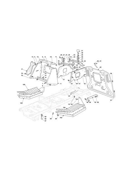 Frame OM 101C/16K M Cat.2012 Garden tractor