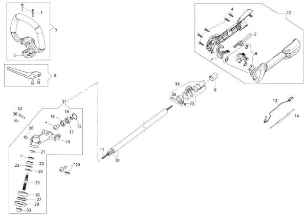 Transmission BC 24 S (EURO 1) Brushcutter