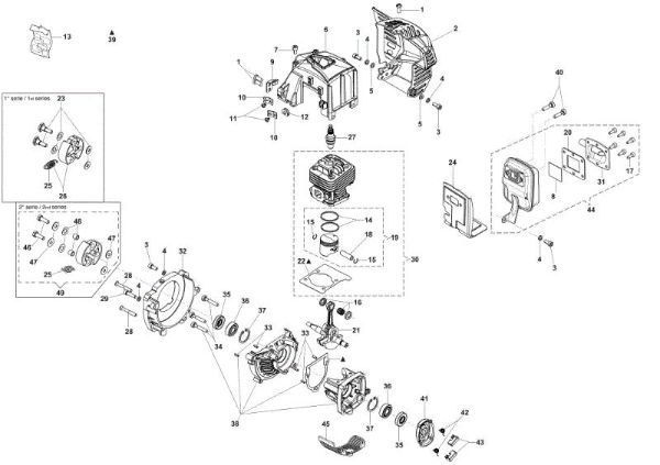 Motor assy HC 280 XP Hedgetrimmer