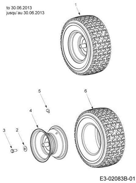Rear wheels KROSSER 80/12,5 T Cat.2013 Garden tractor