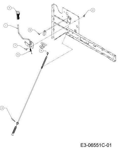 Traction lever KROSSER 92/13,5 T Cat.2013 Garden tractor