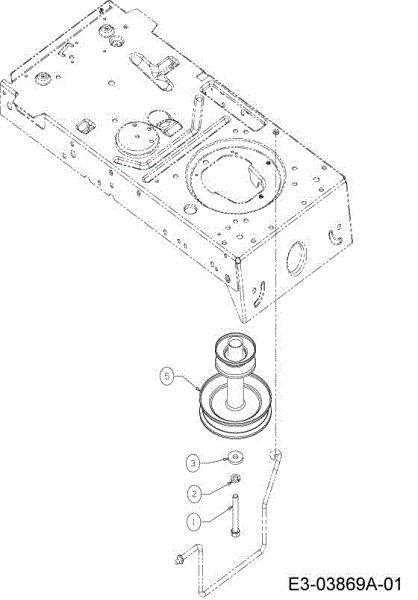 Lever and engine pulley KROSSER 92/13,5 T Cat.2013 Garden tractor