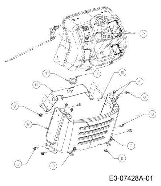 Dashboard (2/2) TORNADO 97/13 T Cat.2013 Garden tractor