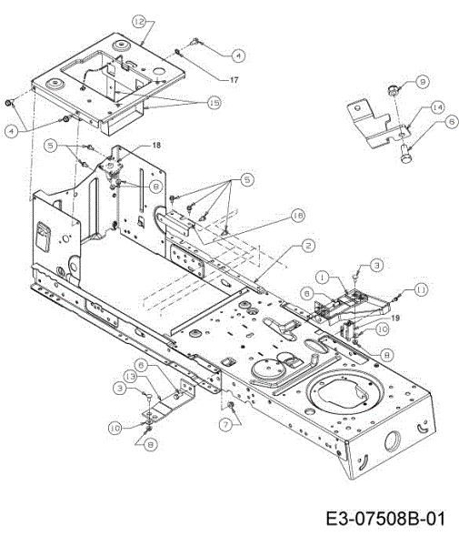 Frame TORNADO 97/13 T Cat.2013 Garden tractor