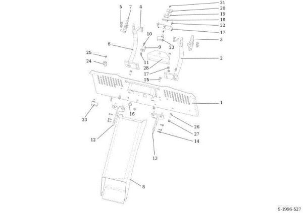 Chute and collector assy OM 92S/13H Cat.2013 Garden tractor