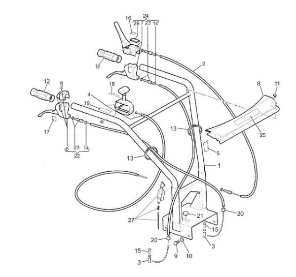 Handlebar CR 270 K (K650) Transporter