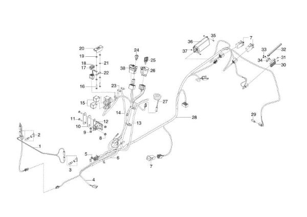 Electrical parts OM 95/16 K H Garden tractor