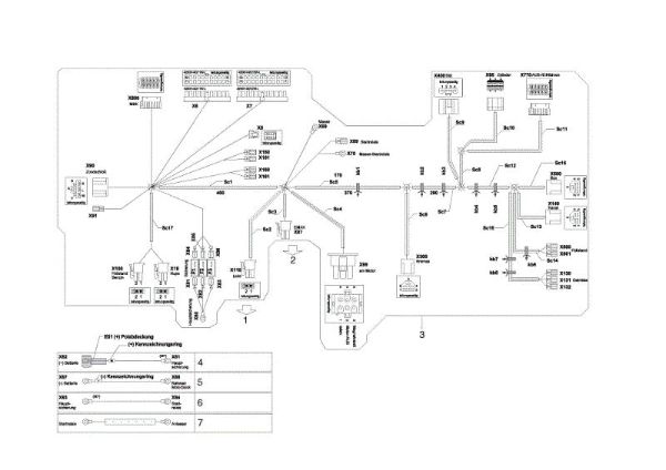 Electric diagram OM 125/23 H Garden tractor