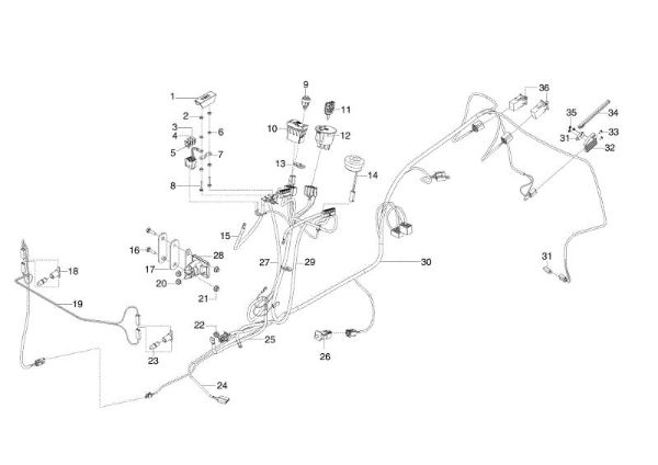 Electrical parts OM 105/18,5 H Garden tractor