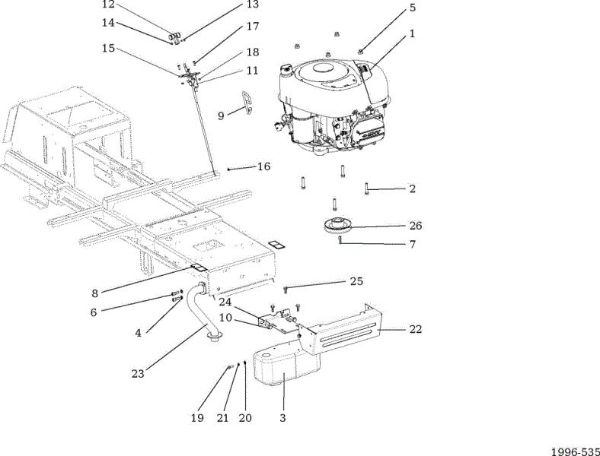 Engine OM 107 L/17,5 H Cat. 2015 Garden tractor